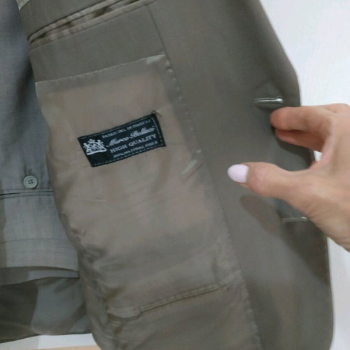 Men's suit used, beige, XL, Marco Belluci made in Italy