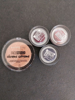 Maybelline Face Studio Chrome Bronzer και 3 σκιές ματιών tattoo Color 24h καινούργιο