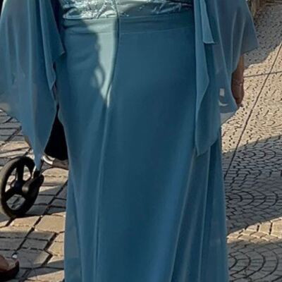 Blue dress like new, size L/XL