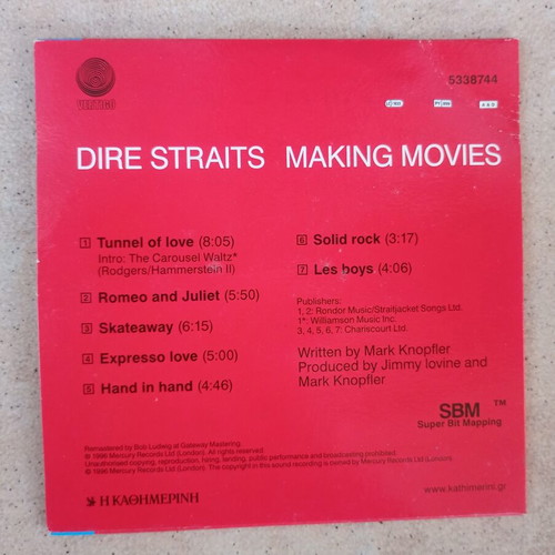 Dire Straits Making Movies CD used, rock
