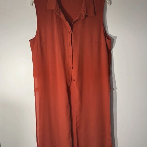Long shirt by Ths Fashion like new, orange, size S