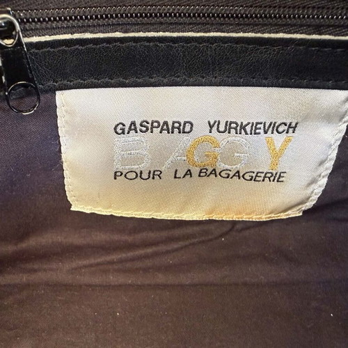 Gaspard Yurkievich leather handbag used, black