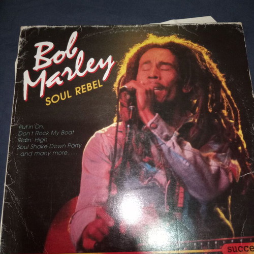 Bob Marley Soul Rebel vinyl record used, reggae