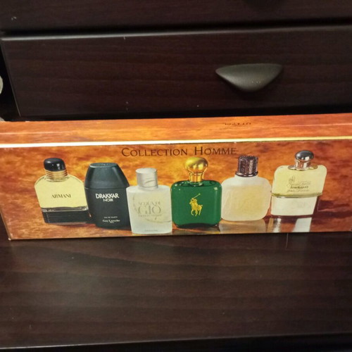 1990 vintage men's perfume bottle set used