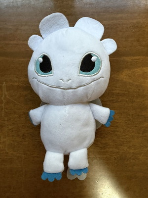 How to Train Your Dragon Light Fury Plush Toy 20cm used