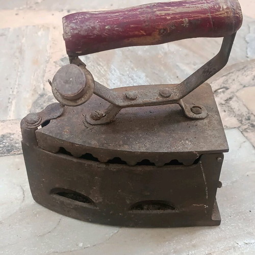 Charcoal iron used, old