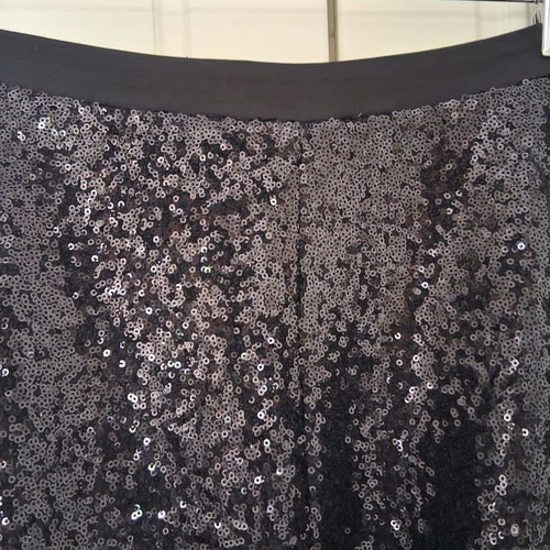 Sweewe Paris evening mini skirt like new, black sequins