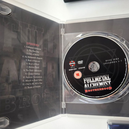 Fullmetal Alchemist Brotherhood DVD complete series near mint condition