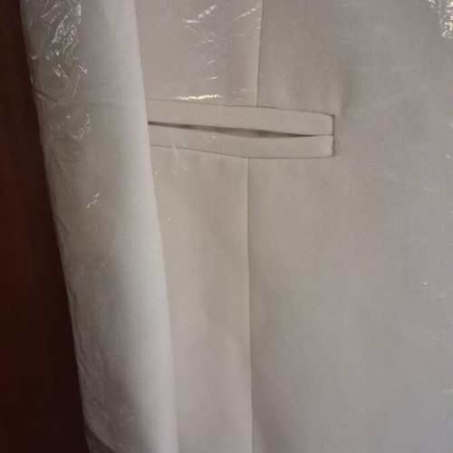 Long jacket (Manto) like new, ecru color, XL size