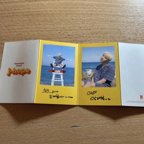 BTS j hope message card butter like new