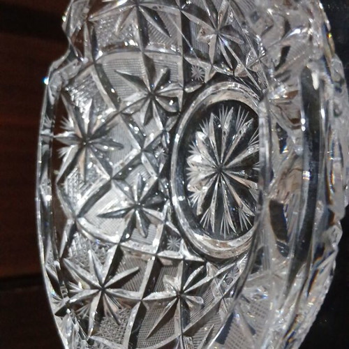 Vintage Bohemia Crystal Ashtray lead crystal 24% like new