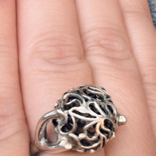 Silver ring tribal design like new 925
