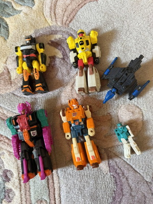 Transformers vintage toys, set of 5 figures