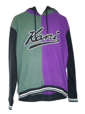 Karl Kani hoodie μεταχειρισμένο, πράσινο και μωβ, μέγεθος S