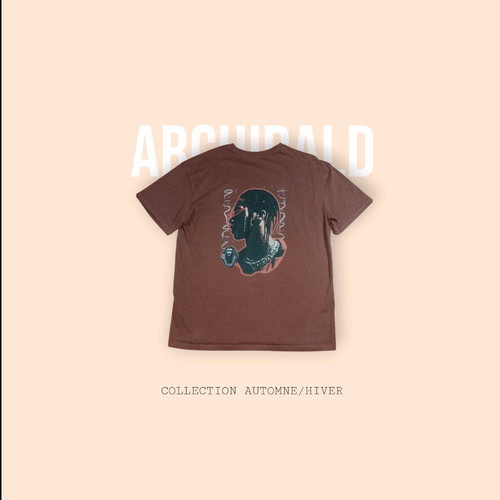 Travis Scott Mister Tee authentic T-shirt like new, black and brown