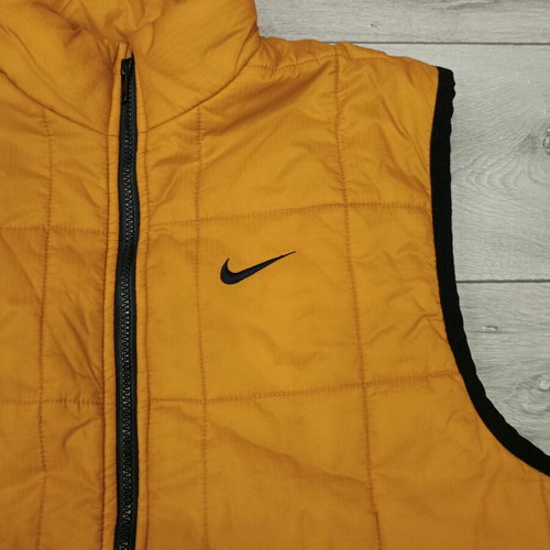 Nike ACG Retro Puffer Vest used, orange and black, size S