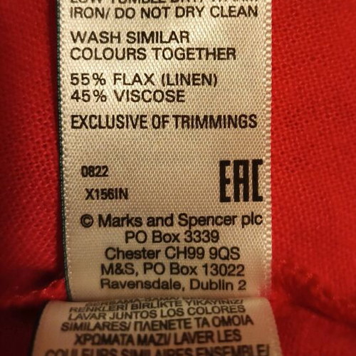 Marks & Spencer mini dress fuchsia linen new size 18