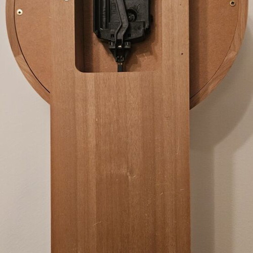 Hermle wall clock with pendulum like new, solid wood
