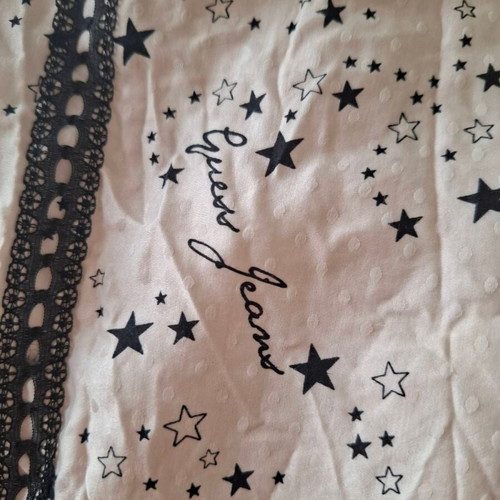 Guess Jeans dress with stars like new, beige and black