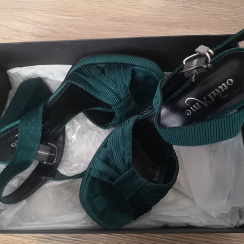 Ottod'Ame platform sandals size 38 new, green