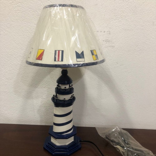 Children's nautical lighthouse lamp new, height 43cm