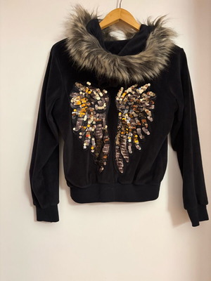 Velvet tracksuit Claire Katrania like new, black, size S