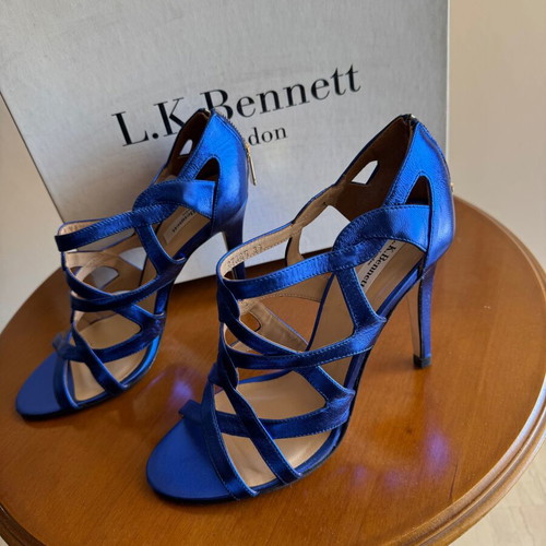 L.K. Bennett London pumps like new, metallic blue