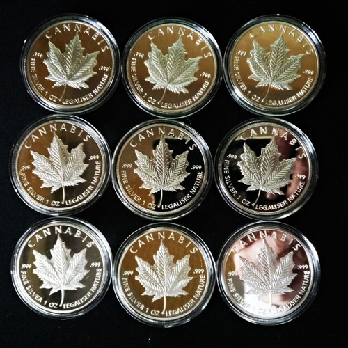 Cannabis Coin new collector's coin with protective capsule