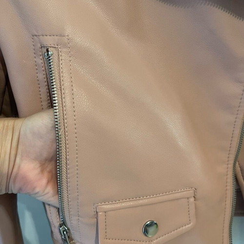 Zara kids pink biker jacket like new for 11-12 years old