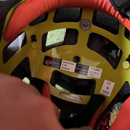 Fox helmet, size large