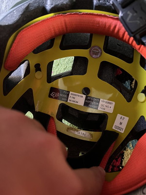 Fox helmet, size large