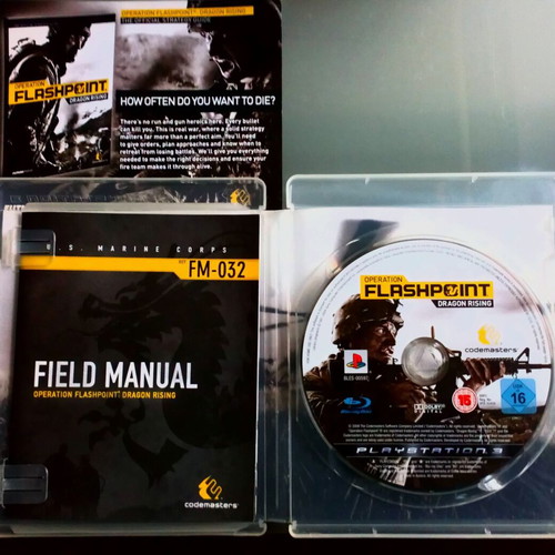 Operations Flashpoint Dragon Rising and Red River video games for PlayStation 3 like new