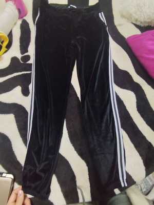 Renato Balestra Black Velvet Sweatpants like new, size M