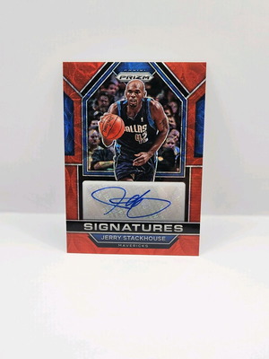 Κάρτα Panini Prizm choice Jerry Stackhouse red choice σαν καινούργιο με αυτόγραφο