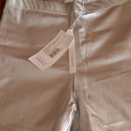 Philosophy women's leggings silver new size M