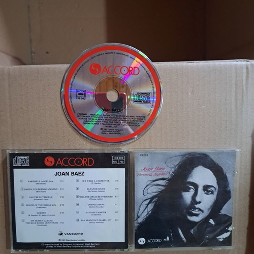 Joan Baez Farewell, Angelina CD album reissue like new, rock