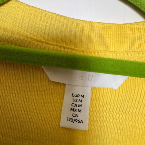 H&M women's yellow M mako shirt like new