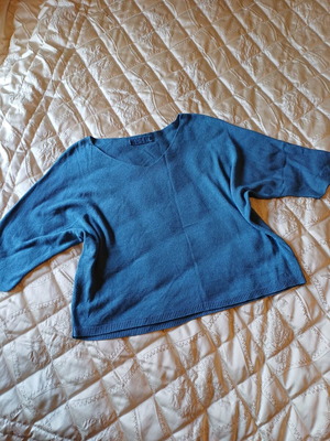 Knit sweater Mase in Italy L blue like new