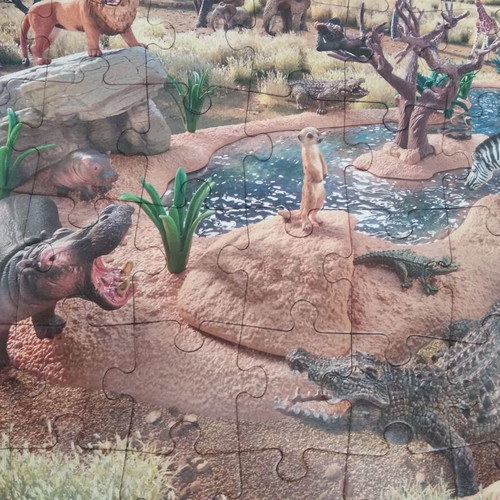 Wild Animals Puzzle 60 pieces used