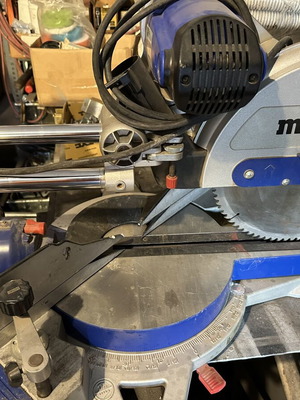 Metabo KGS305 miter saw like new with wood and aluminum blades