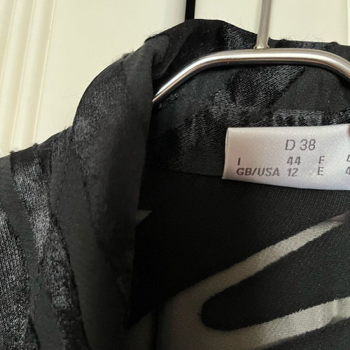 Glaser shirt new with semi-transparent details, size L, black