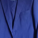 Men's suit like new, blue, jacket size 52, trousers size 46