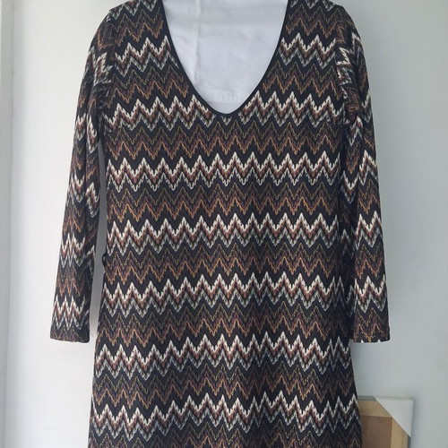 Twenty 29 midi dress like new, brown and gold