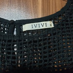 Ivivi black sleeveless blouse new, loose fit, size S