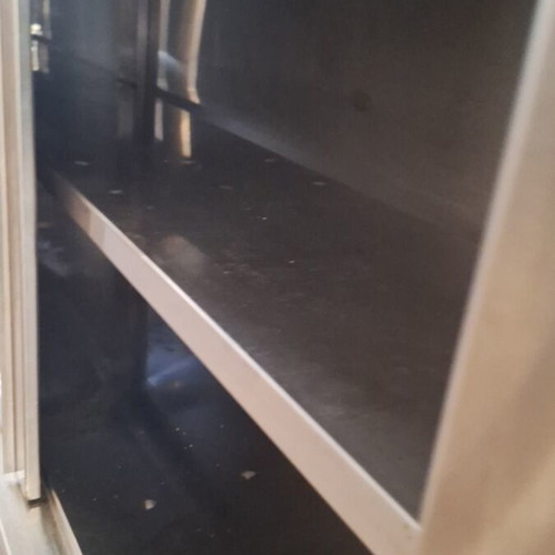 Inox counter with shelves like new