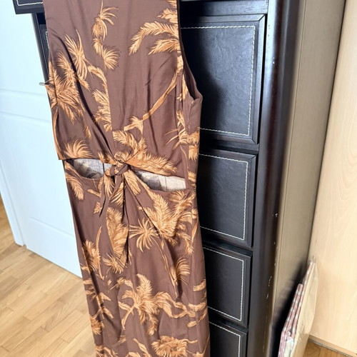 Mango jumpsuit with cutouts new, brown, size L