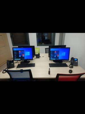 Fujitsu Esprimo PC γραφείου με οθόνη Lenovo ThinkVision LT2252p 22”