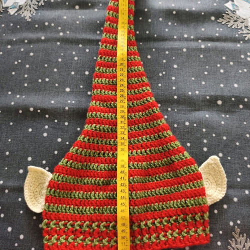 Handmade unisex elf hat new, knitted Christmas style
