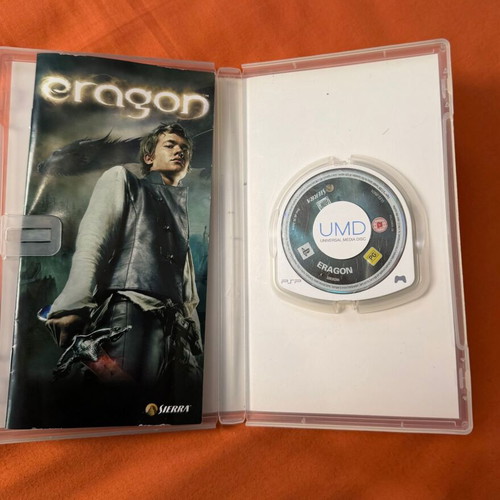 Eragon PSP game, complete with box and manual