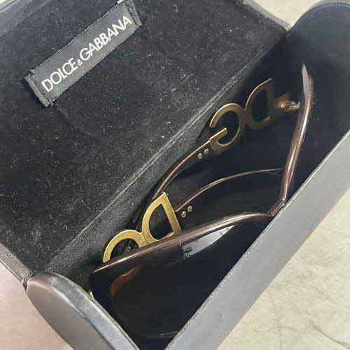 Dolce & Gabbana Vintage Oversized Sunglasses used, brown frame